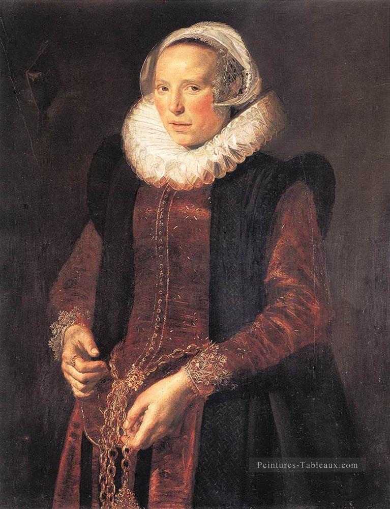 Portrait d’une femme Siècle d’or Frans Hals Peintures à l'huile